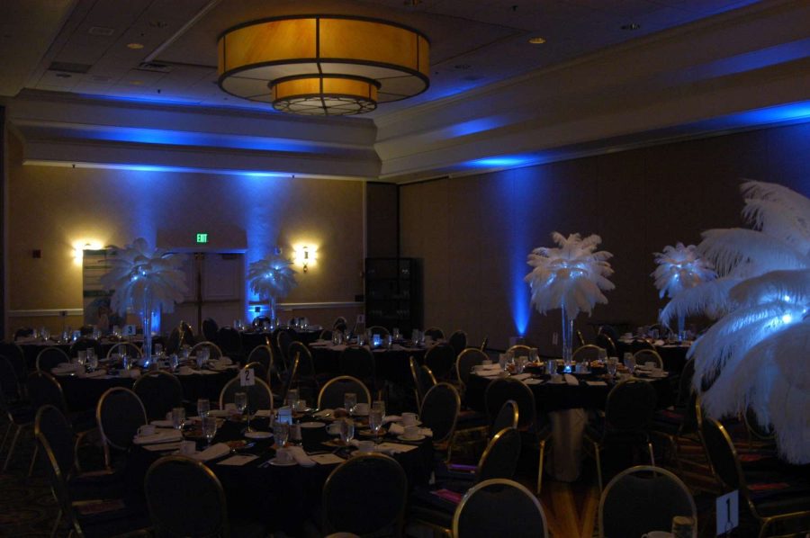 Up-Lighting at The Fifth Annual National Association of Hispanic Nurses Scholarship Awards Gala in the Grand Ballroom at The Westchester Marriott in Tarrytown, NY.