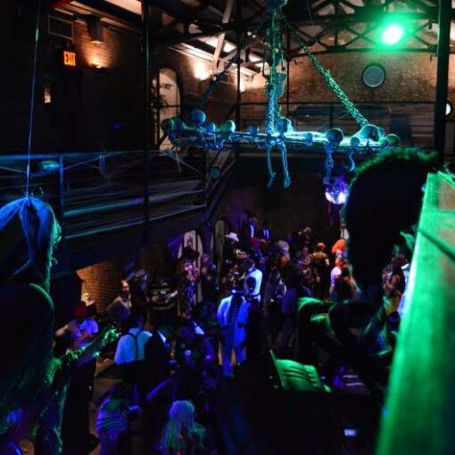 Intelligent Lights for the annual Halloween party at The Foundry.