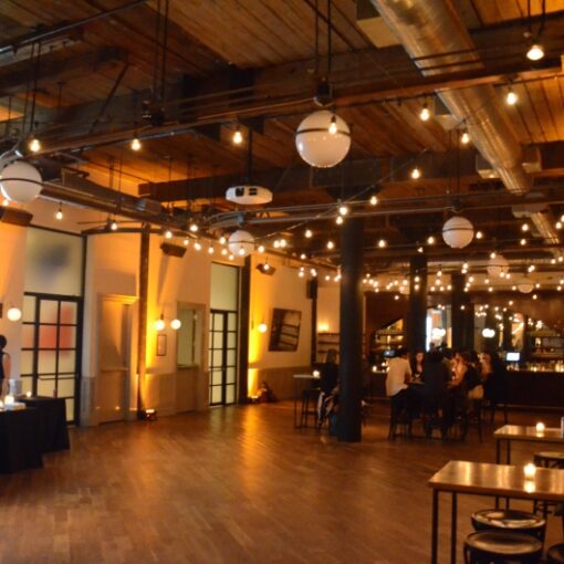 String Lights and Uplights at The Wythe Hotel