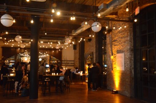 String Lights and Uplights at The Wythe Hotel