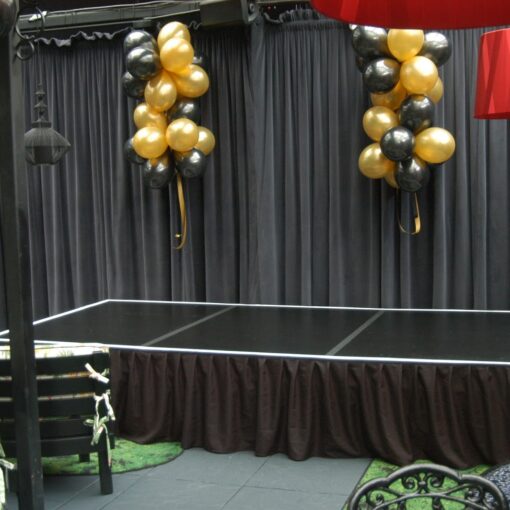 12ft Wide x 6ft Deep x 24" Height for a DJ or Band at a Wedding Reception