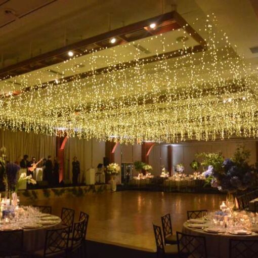 Fairy Lights (a.k.a. Icicle Lights) in the main space at Pier Sixty.