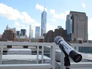 The Tribeca Rooftop (New York, NY) - Microphone and Speaker at Rooftop Ceremony
