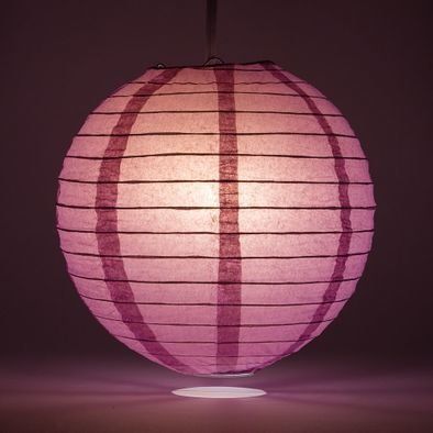 Violet Round Paper Lantern