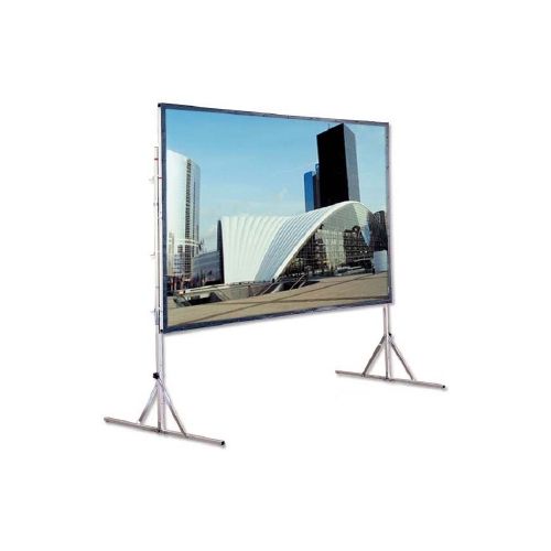 Da-Lite Fast Fold (Front and Rear) Projector Screen with 10ft x 14ft Dual Surface