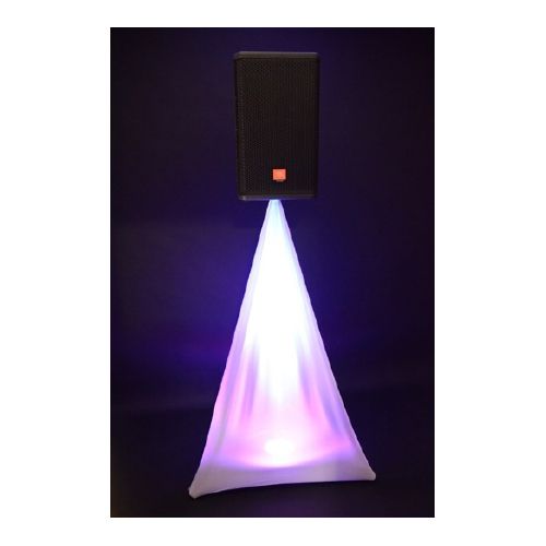 White Spandex Lycra Speaker Stand Covers