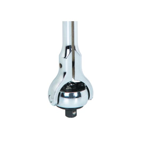 Quick Release Swivel Head Ratchet with 15-16 X 1-2 Drive Deep Wall Impact Socket