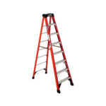 Werner 8 ft. Fiberglass Step Ladder with 300 lb. Load Capacity Type IA Duty Rating