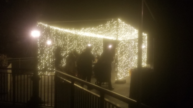 Tunnel of LED Lights - Outdoor Wedding - The Clubhouse of Lake Success