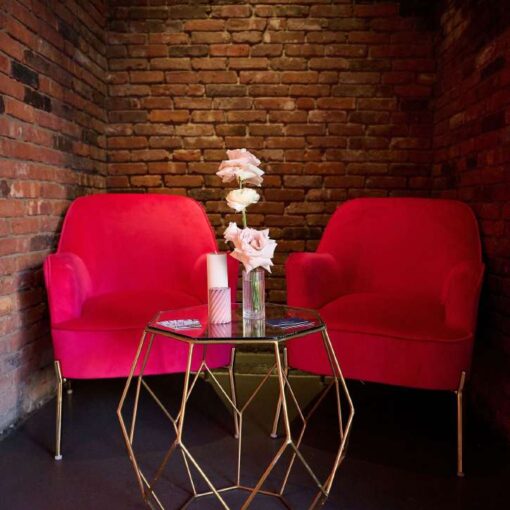 The Foundry - Long Island City, New York - The Main Room with Red Chairs in alcoves