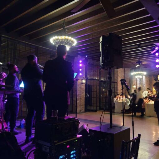 A lavender LED Wash focused on a live band at The Bowery Hotel (New York, NY)