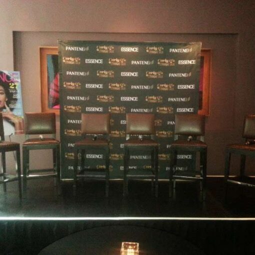 A Stage provided for Pantene and Essence's panel discussion hosted at The 48 Lounge in NYC.