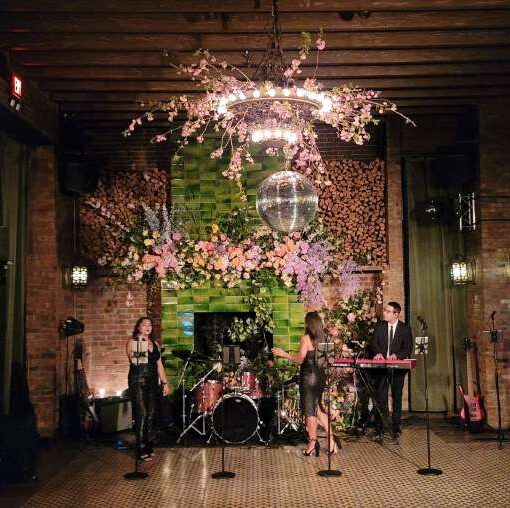 A Warm White Wash focused on a live band for a wedding at The Bowery Hotel (New York, NY)
