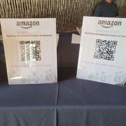 QR Code for an eCF hosted by Amazon at The Dumbo Loft in Brooklyn, NY.