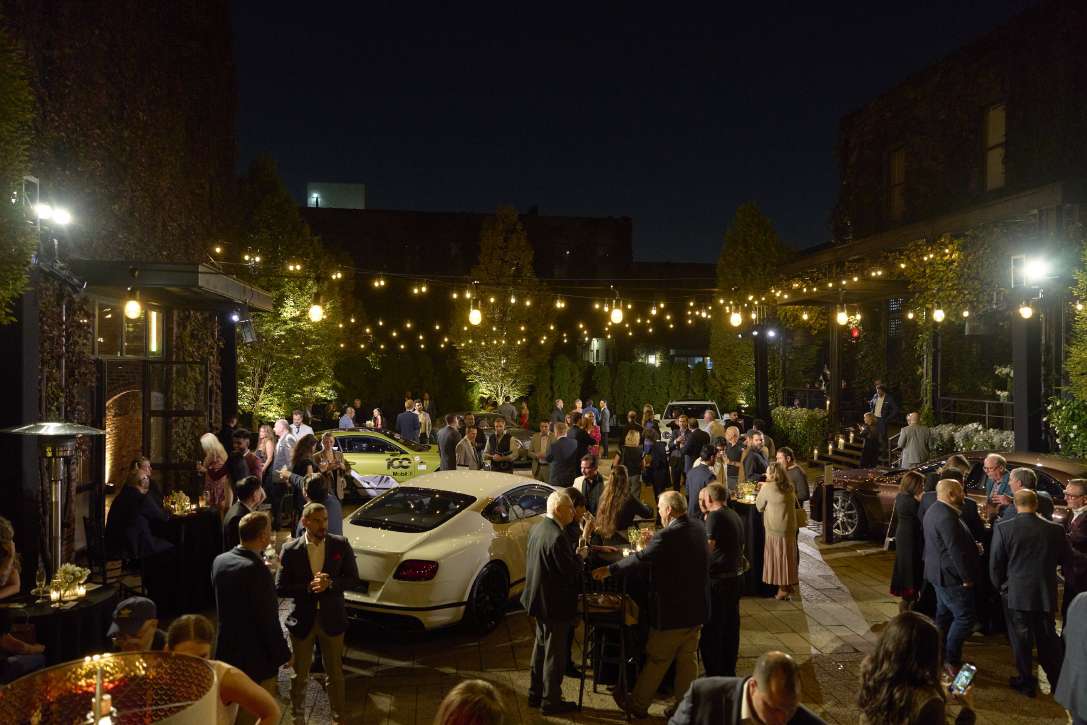 Bentley took a moment to celebrate its internal combustion engine at The Foundry in Long Island City, NY, and Universal Light and Sound provided Lighting equipment for this celebration.