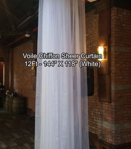 A White Sheer Curtain Panel