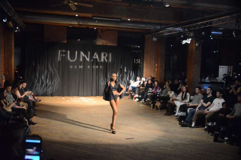 Lighting Equipment for Funari's fashion show at The Dumbo Loft.