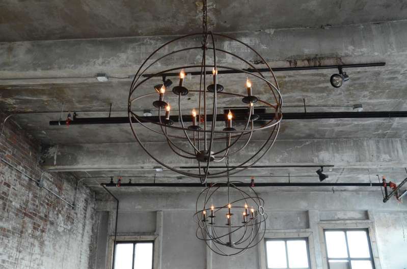 Orb Chandelier - 36" Rental at The Greenpoint Loft located in Brooklyn, New York