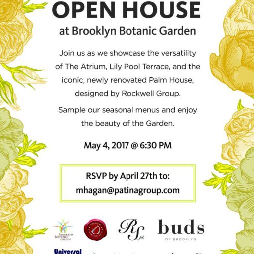 An Open House at The Brooklyn Botanic Garden.