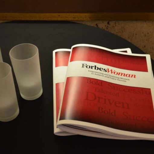 Universal Light and Sound setup our audio equipment for this special evening with Donna Karan at The Forbes magazine's Headquarters.
