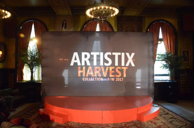 A Step-and-Repeat Stand for a New York Fashion Week event for Greg Polisseni and Andy Hilfiger collection by ARTISTIX