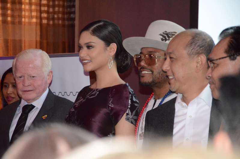 The Philippines Department of Tourism and The Philippines Tourism Promotions Board hosted a gathering at the 48 Lounge. Universal Light and Sound provide the Sound Equipment used at this memorable event. Pia Wurtzbach (Miss Universe), Apl.de.ap (The Black Eyed Peas)