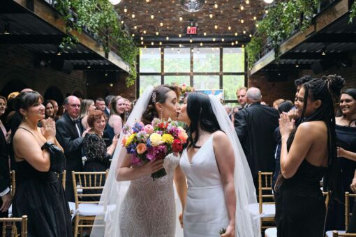 Jenna (she/her) & Lisa’s (she/her) multicultural wedding at The Foundry was featured on Dancing With Her.