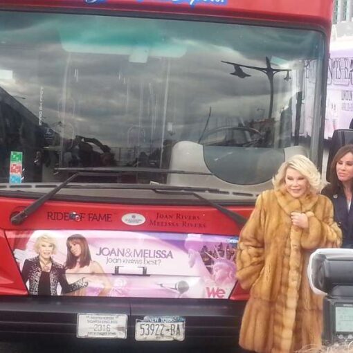 Provided the sound equipment for a Ride of Fame induction ceremony honoring Joan and Melissa Rivers at Pier 78 at Hudson River Park in New York City.