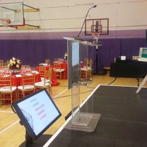 Provided the AV equipment for an installation ceremony and dinner hosted by the La Salle Academy in New York City.