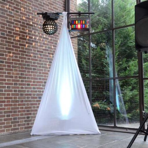 Dance floor Lighting Equipment for a wedding reception at the NYIT de Seversky Mansion in Old Westbury, NY.