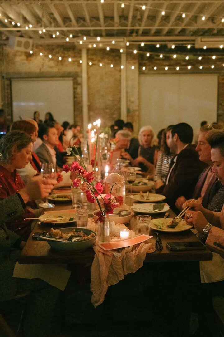 Universal Light and Sound provided our String Lights for a post-Valentine wedding for Margaux and Drew at Rule of Thirds.