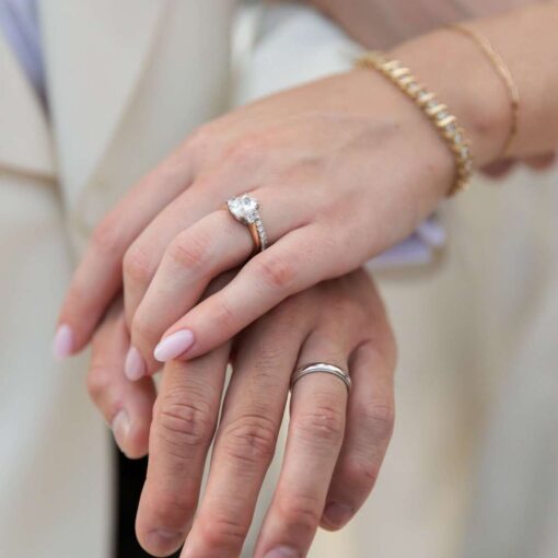 Julia + Ray's hands and rings Julia + Ray's hands and rings