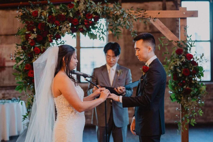 KHAKI BEDFORD PHOTOGRAPHY - https://www.khakibedfordphotography.com/ - Sarah+ Kelvin - December 8th, 2024 - Winter Wedding Ceremony NYC