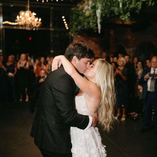 The first dance at Kasey and Andrew's wedding at The Foundry - September 13, 2024