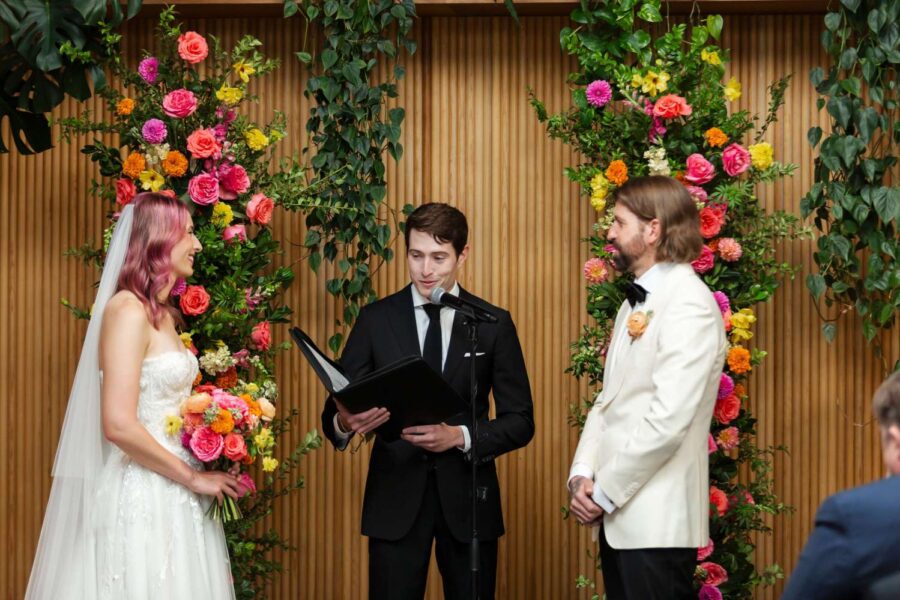 Arden and Keith vibrant and colorful Brooklyn wedding at Rule of Thirds.