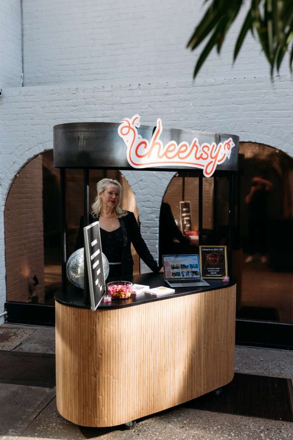 Cheersy's booth in The Albra Room at The Foundry's Open House on March 28, 2026