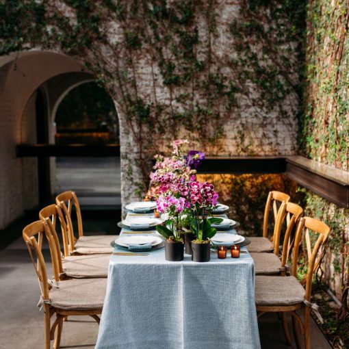 A Table setting in The Greenhouse at The Foundry's Open House on March 28, 2026 A Table setting in The Greenhouse at The Foundry's Open House on March 28, 2026