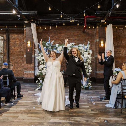 Anna and Aaron's Industrial-Chic NYC Wedding at 26 Bridge in Brooklyn, NY. Anna and Aaron's Industrial-Chic NYC Wedding at 26 Bridge in Brooklyn, NY.