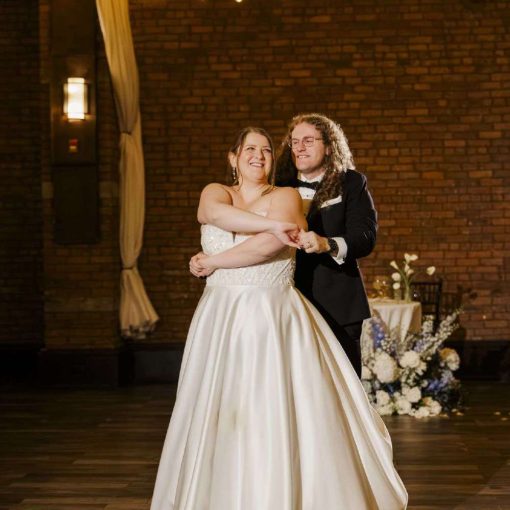 Anna and Aaron's first dance at 26 Bridge in Brooklyn, NY. Anna and Aaron's first dance at 26 Bridge in Brooklyn, NY.