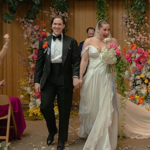 Mackenzie and Tom hosted their spring wedding ceremony in The Atrium at Rule of Thirds in Brooklyn, NY.