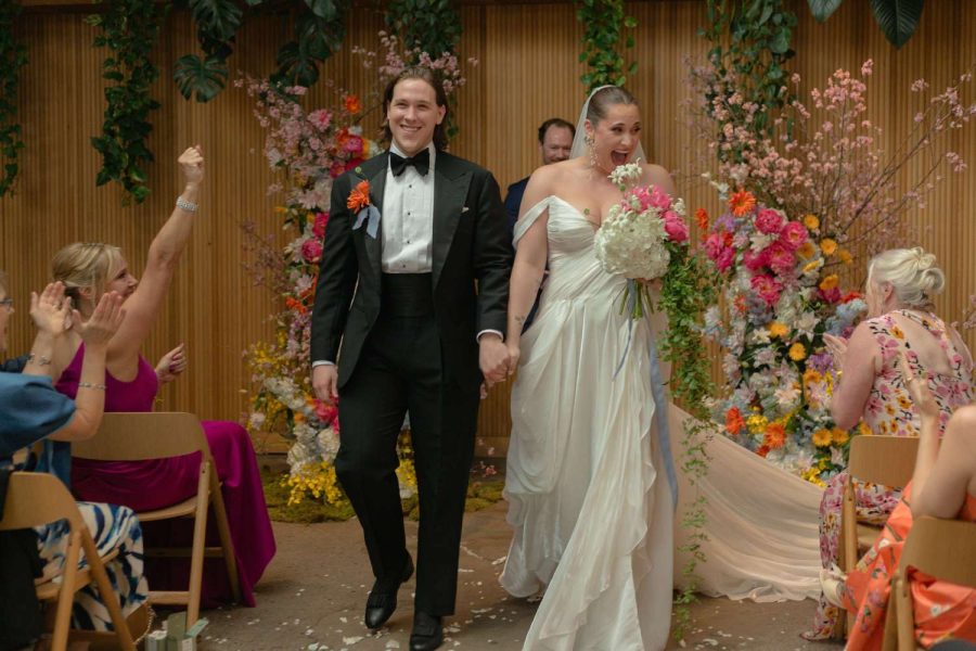 Mackenzie and Tom hosted their spring wedding ceremony in The Atrium at Rule of Thirds in Brooklyn, NY.