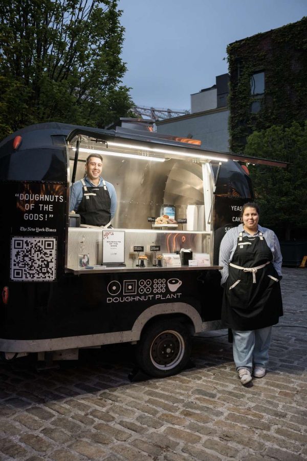 The Doughnut Plant custom-built mobile trailer for pop-up events.