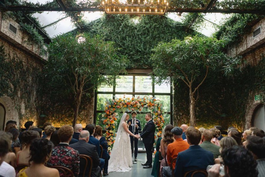 Sophie and David are hosting their wedding ceremony in the Greenhouse at the Foundry.